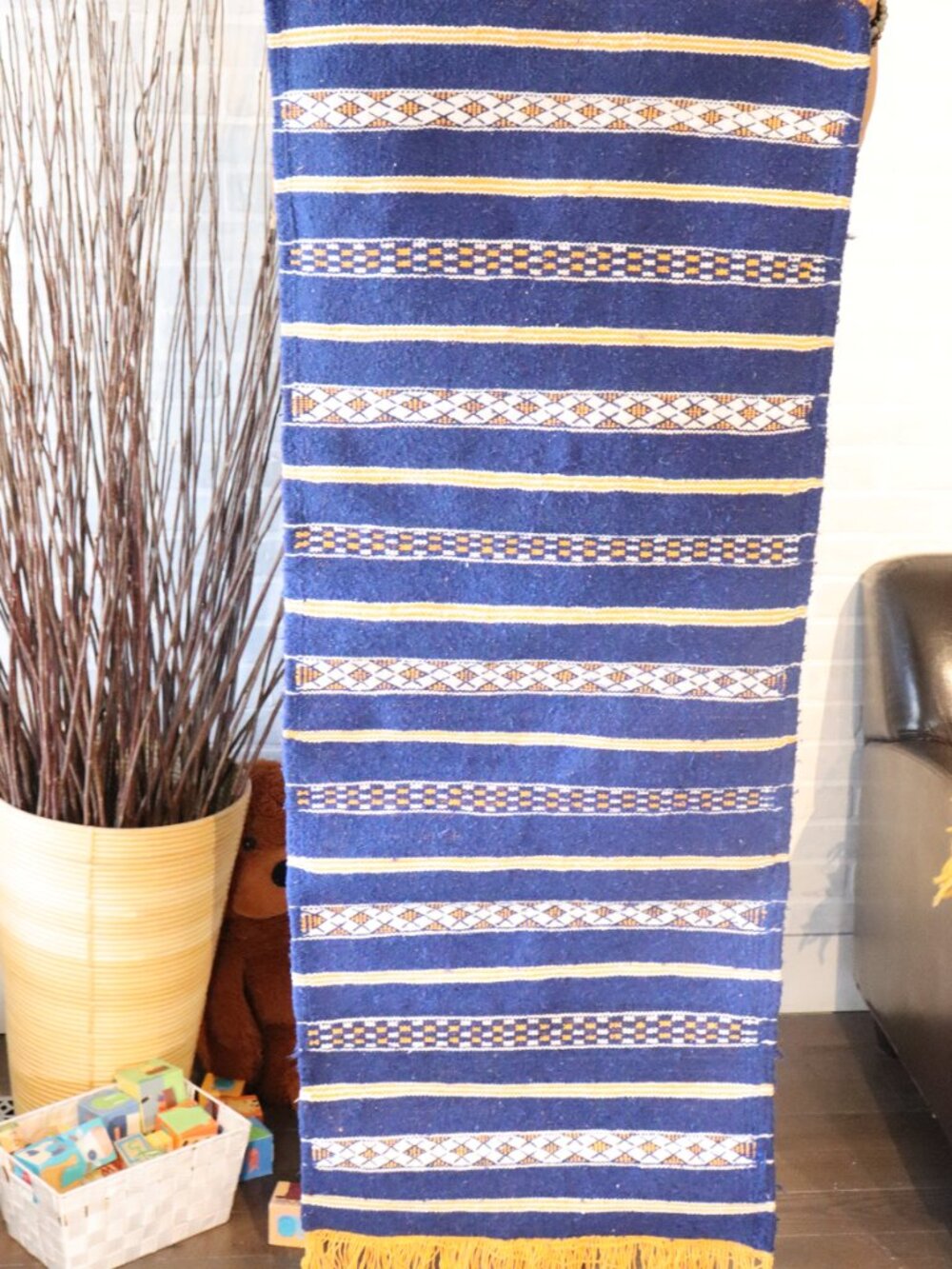 NEW Handmade small Moroccan Rug, berber rug, Handwoven rug 23 by 50 in